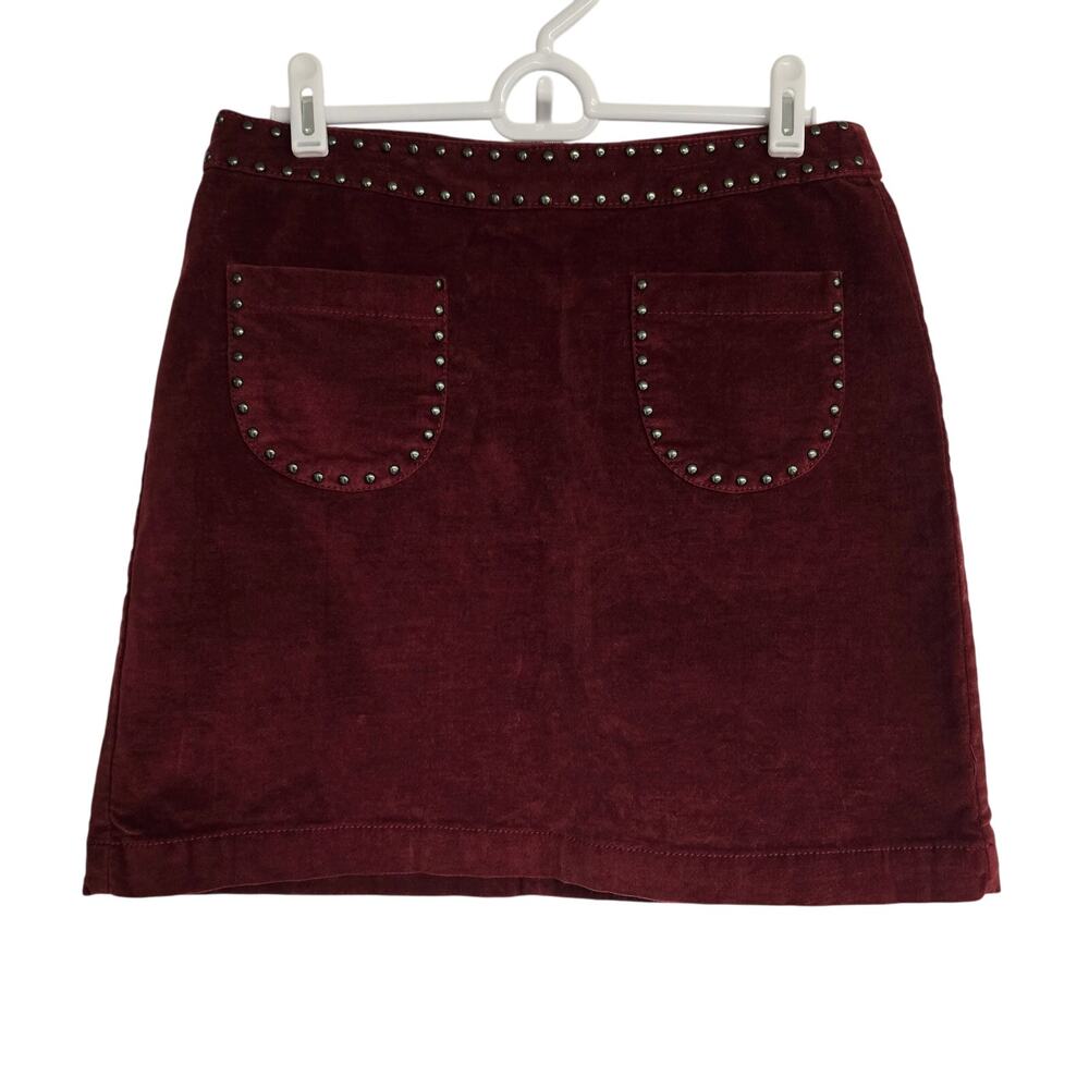 Mossimo Supply Co. Burgundy Mini Skirt